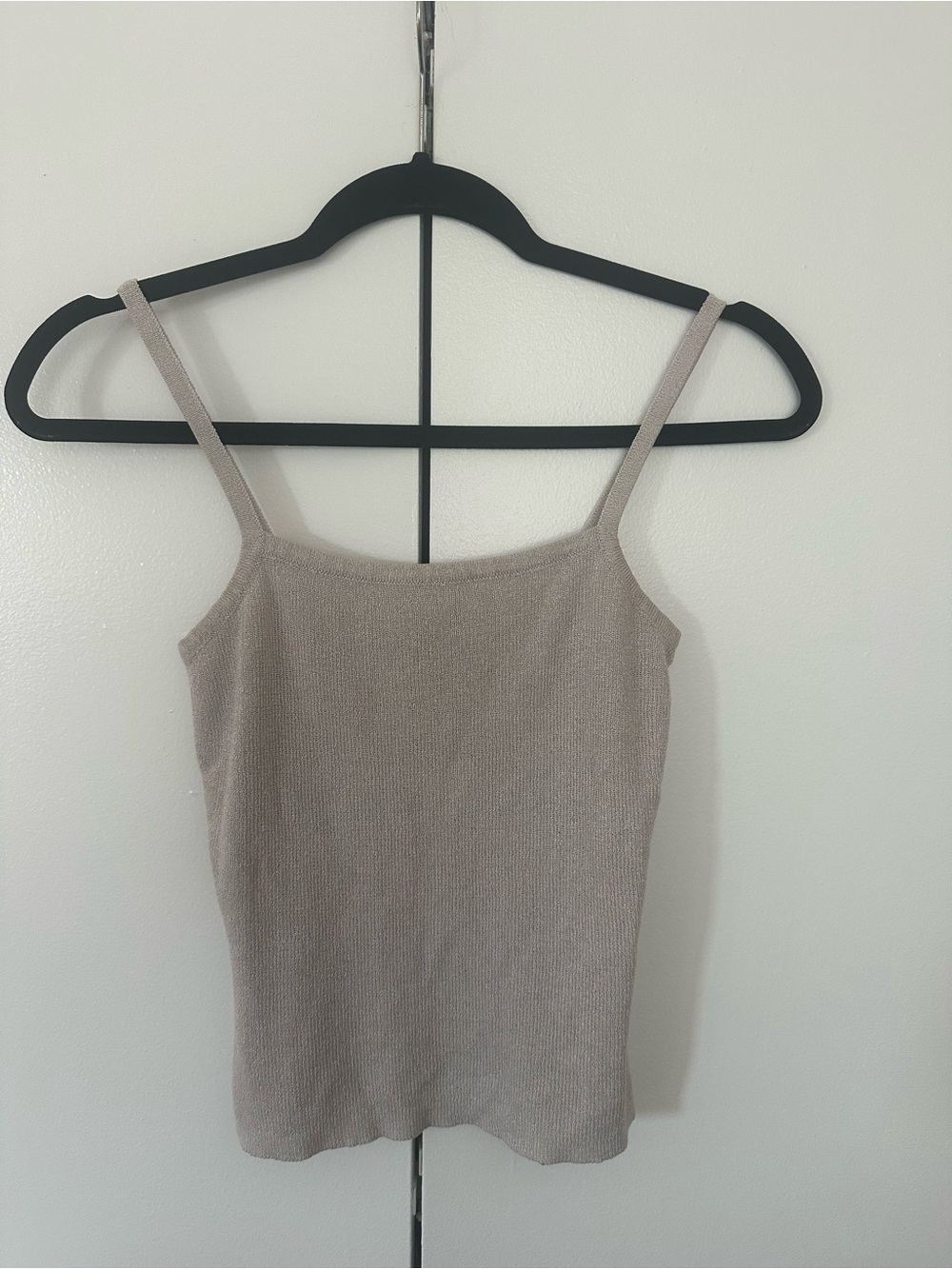 Express Neutral Knit Cami in Taupe